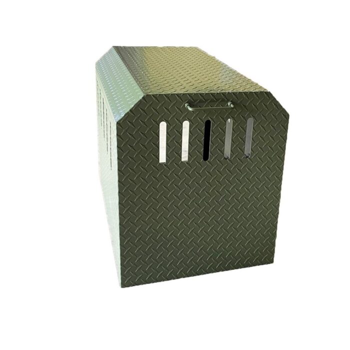 Coffre aluminium transport 1 chien Dim. 550 x 850 x 650 mm - Edition nature -