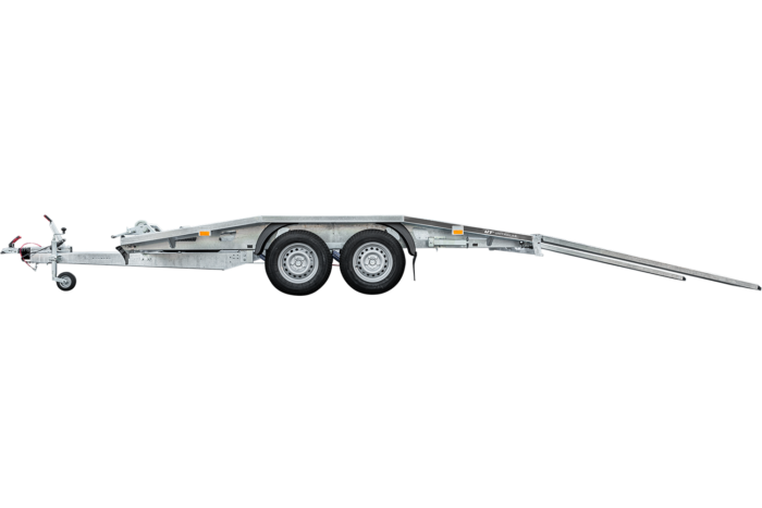 Remorque porte voiture avec surface pliée 400x200 UNITRAILER TEMPO 4020 PTAC 3000 KG -